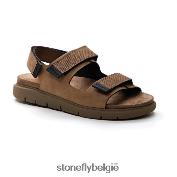 Stonefly hydra 2 nabuk/nabuk print fossiel 444TZ363 Heren sandalen