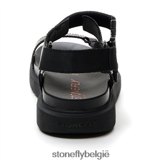 Stonefly hydra 8 kalfsleer/textiel zwart 444TZ359 Heren sandalen