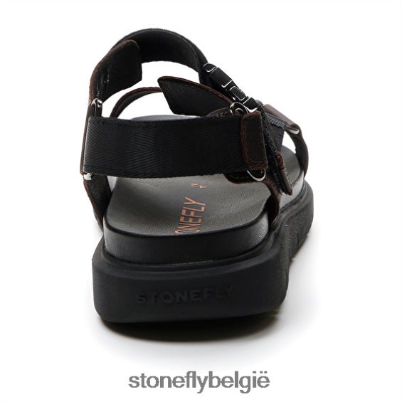 Stonefly hydra 8 kalfsleer/textiel zwart 444TZ362 Heren sandalen