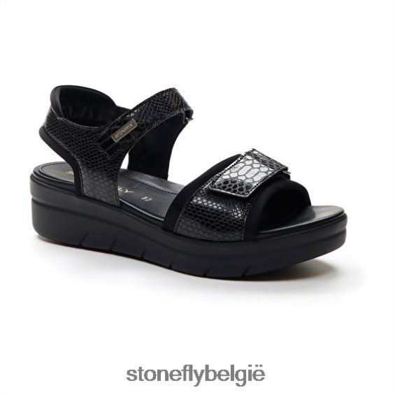 Stonefly aqua iii 17 lycra/s.reliëf zwart 444TZ140 vrouwen sandalen