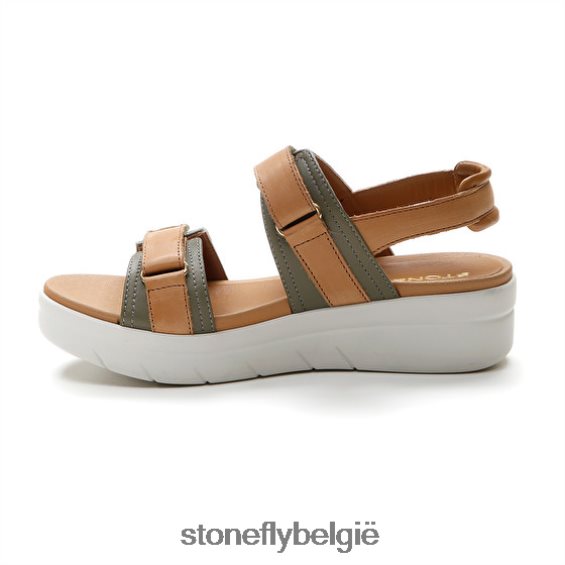 Stonefly aqua iii 20 nappa lth bruin groen 444TZ143 vrouwen sandalen
