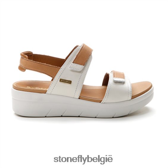 Stonefly aqua iii 20 nappa lth bruin wit 444TZ152 vrouwen sandalen