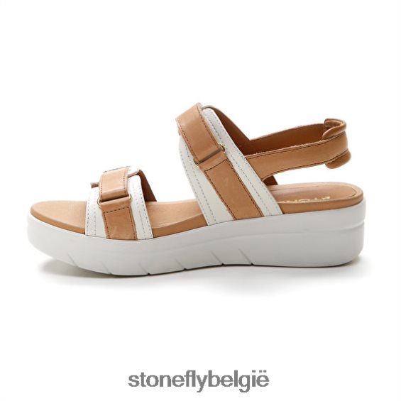 Stonefly aqua iii 20 nappa lth bruin wit 444TZ152 vrouwen sandalen