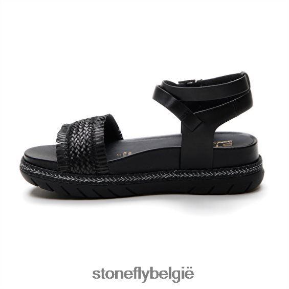 Stonefly kerrie 3 kalf lth/embossed s. zwart 444TZ173 vrouwen sandalen