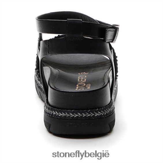 Stonefly kerrie 3 kalf lth/embossed s. zwart 444TZ173 vrouwen sandalen
