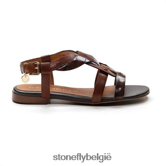 Stonefly madeliefje 6 kalf lth/s.cocco reliëf sigaar bruin 444TZ134 vrouwen sandalen