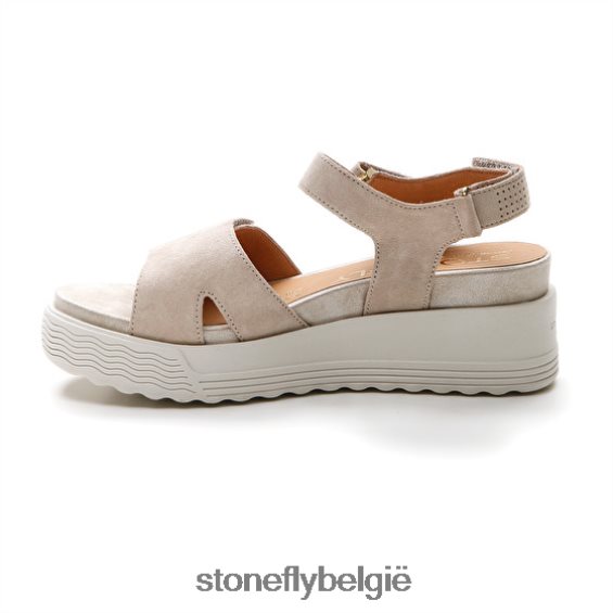 Stonefly parky 15 velours geit bruin 444TZ162 vrouwen sandalen