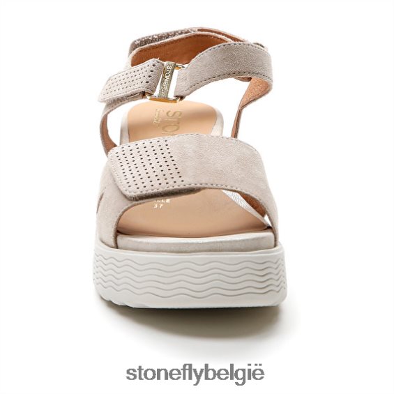 Stonefly parky 15 velours geit bruin 444TZ162 vrouwen sandalen