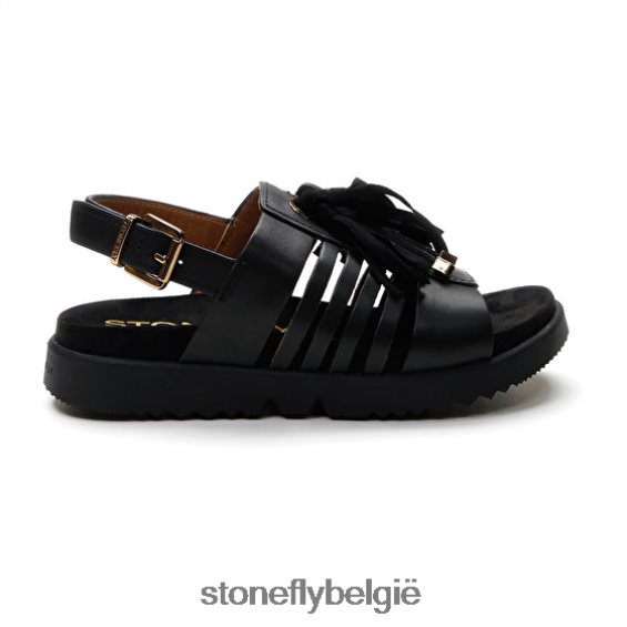 Stonefly riva 12 kalf lth zwart 444TZ168 vrouwen sandalen
