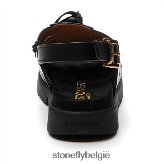 Stonefly riva 12 kalf lth zwart 444TZ168 vrouwen sandalen