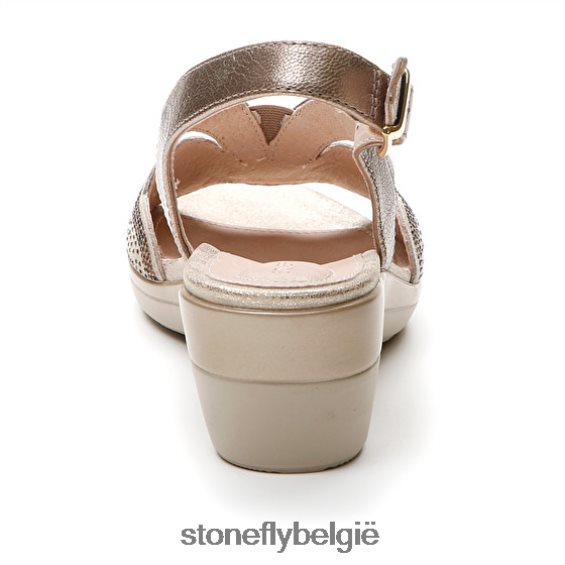 Stonefly ijdelheid iii 30 geitensuède/gelamineerd lth Champagne 444TZ258 vrouwen sandalen