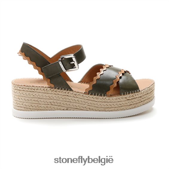 Stonefly alexia 2 kalf lth bruin groen 444TZ204 vrouwen sandalen