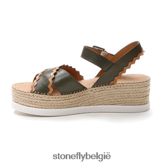 Stonefly alexia 2 kalf lth bruin groen 444TZ204 vrouwen sandalen