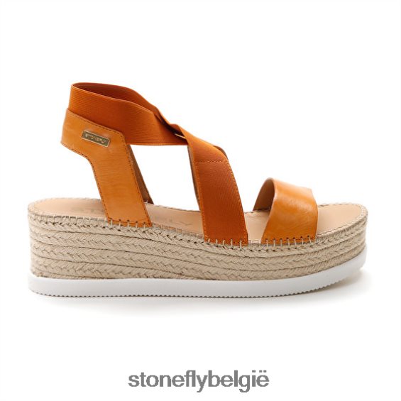 Stonefly alexia 5 kuit lth/elastiek oranje 444TZ185 vrouwen sandalen