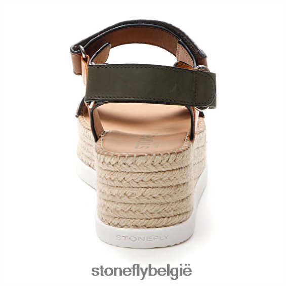 Stonefly alexia 6 kalf lth bruin/groen/oranje 444TZ200 vrouwen sandalen