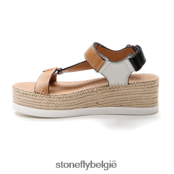 Stonefly alexia 6 kalf lth bruin/wit/zwart 444TZ199 vrouwen sandalen