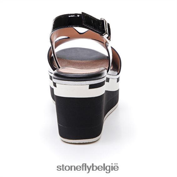 Stonefly diva 10 octrooi zwart 444TZ214 vrouwen sandalen