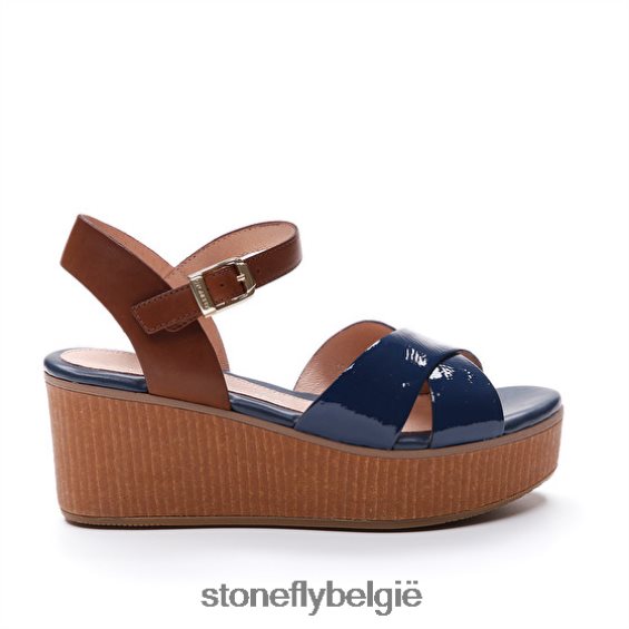 Stonefly diva 9 patent/kalf blauw 444TZ228 vrouwen sandalen