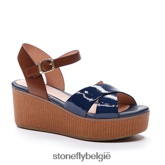 Stonefly diva 9 patent/kalf blauw 444TZ228 vrouwen sandalen