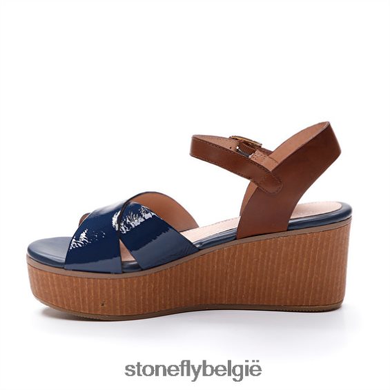 Stonefly diva 9 patent/kalf blauw 444TZ228 vrouwen sandalen