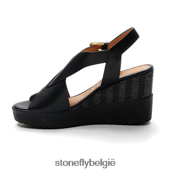 Stonefly ely 16 kalf lth zwart 444TZ221 vrouwen sandalen