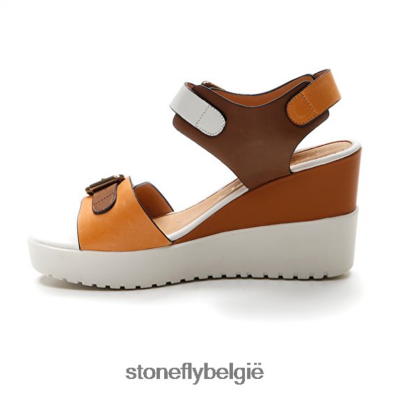Stonefly ely 17 kalf lth bruin/wit/oranje 444TZ177 vrouwen sandalen