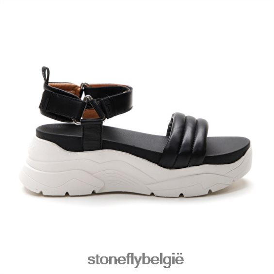 Stonefly fantasie 1 nappa lth/textiel zwart 444TZ194 vrouwen sandalen