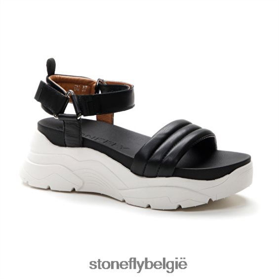 Stonefly fantasie 1 nappa lth/textiel zwart 444TZ194 vrouwen sandalen