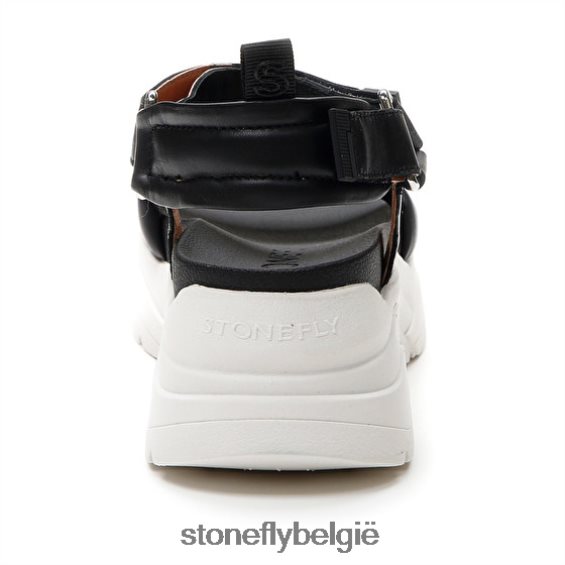 Stonefly fantasie 1 nappa lth/textiel zwart 444TZ194 vrouwen sandalen