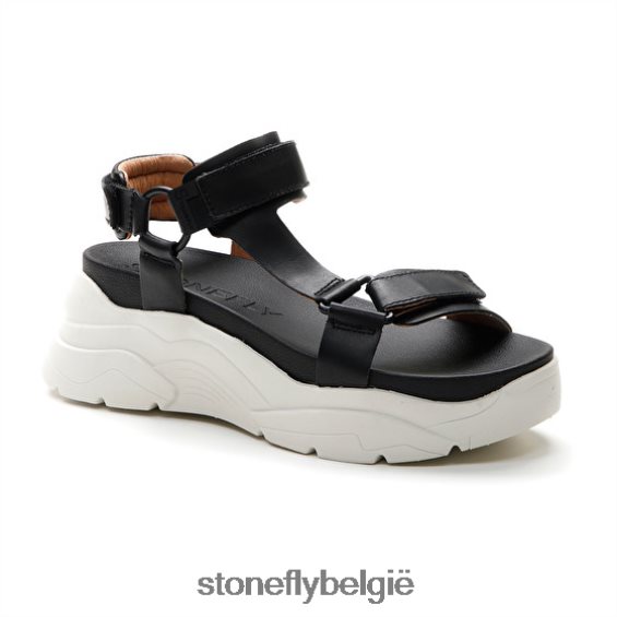 Stonefly fantasie 3 kalf lth zwart 444TZ180 vrouwen sandalen