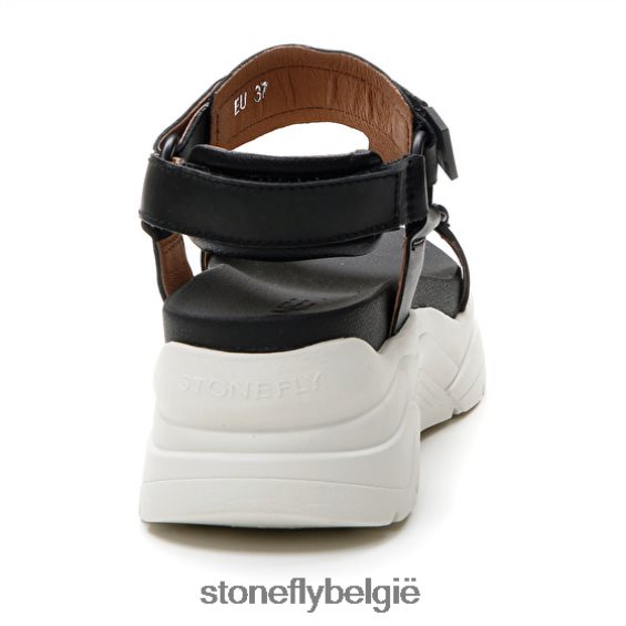 Stonefly fantasie 3 kalf lth zwart 444TZ180 vrouwen sandalen