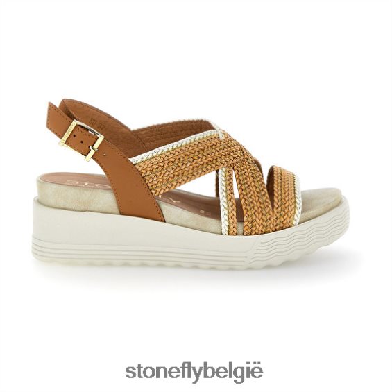 Stonefly parky 17 reliëf s./kalf lth bruin 444TZ184 vrouwen sandalen
