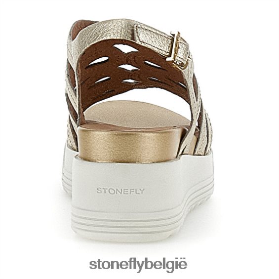 Stonefly parky 18 gelamineerd lnd goud 444TZ224 vrouwen sandalen