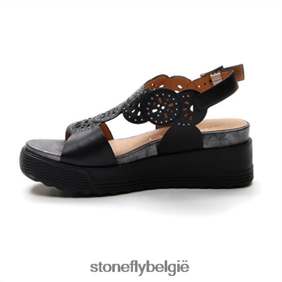 Stonefly parky 21 nappa lth zwart 444TZ230 vrouwen sandalen