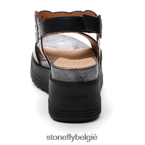 Stonefly parky 21 nappa lth zwart 444TZ230 vrouwen sandalen