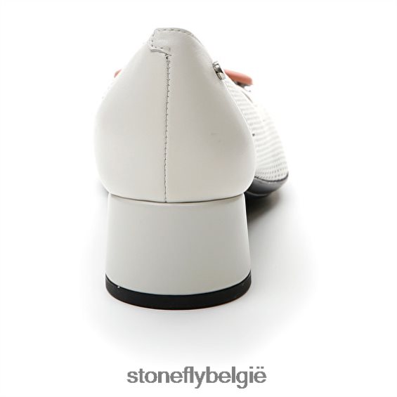 Stonefly lilly 15 nappa lth wit/oranje 444TZ77 vrouwen schoenen