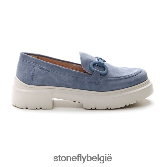 Stonefly Phoebe 16 velours blauw 444TZ1 vrouwen schoenen