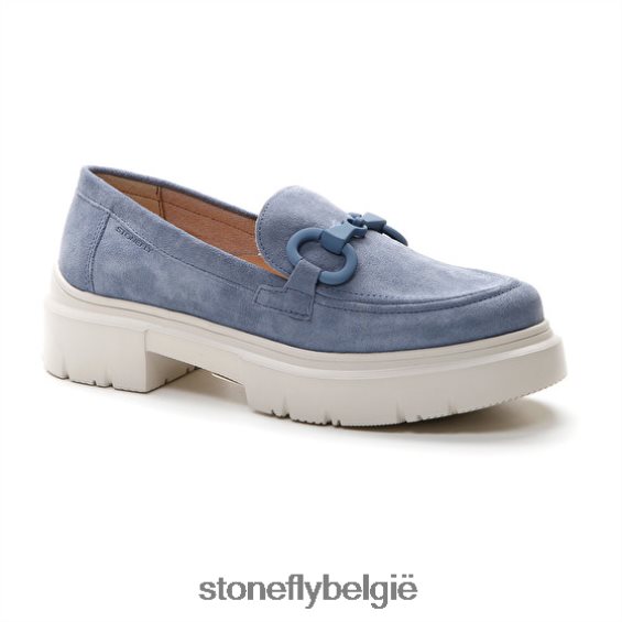 Stonefly Phoebe 16 velours blauw 444TZ1 vrouwen schoenen