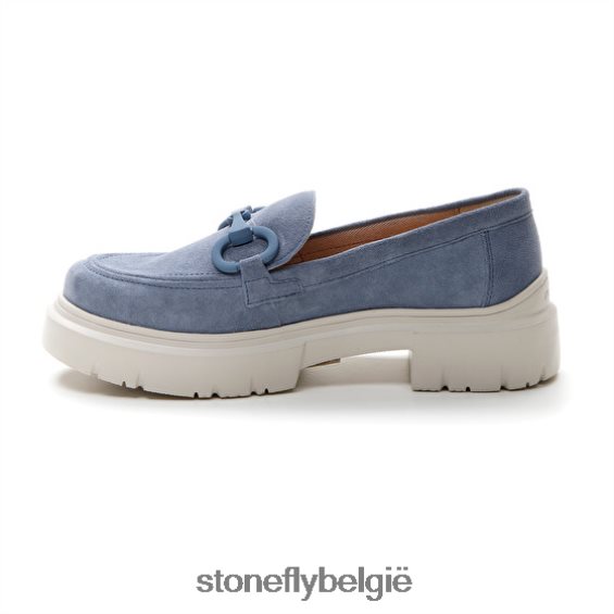 Stonefly Phoebe 16 velours blauw 444TZ1 vrouwen schoenen