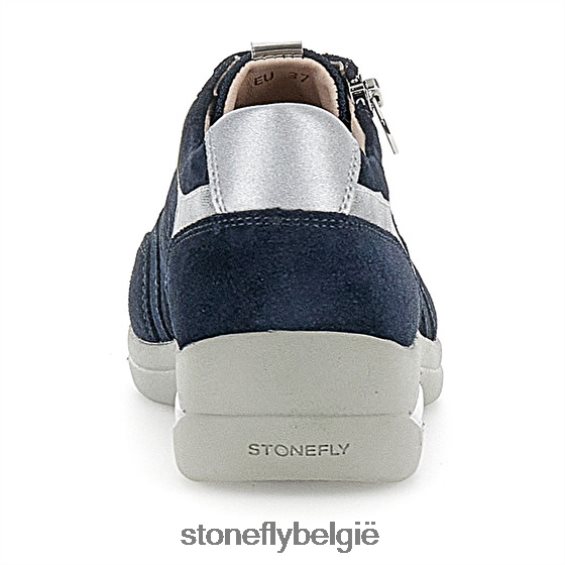 Stonefly aurora 20 velours donkerblauw 444TZ95 vrouwen schoenen