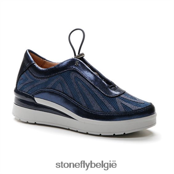 Stonefly creme 38 velours/l.gelamineerd vlag blauw 444TZ102 vrouwen schoenen