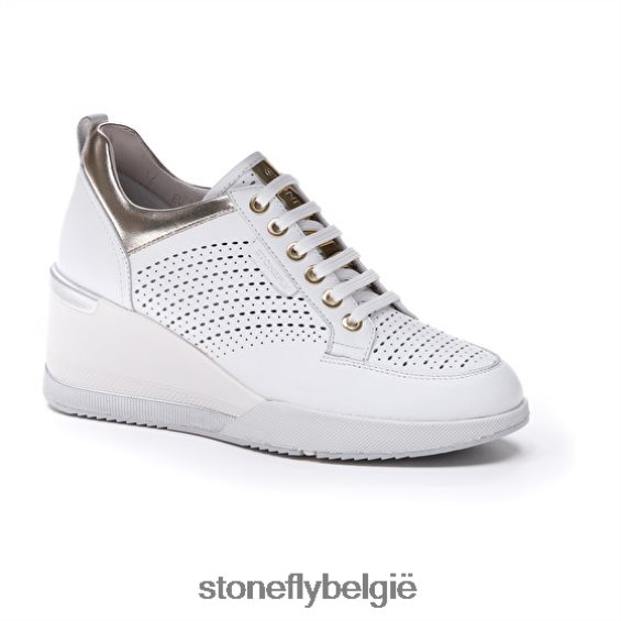 Stonefly ella 3 nappa wit/zilver 444TZ70 vrouwen schoenen
