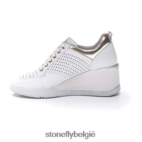 Stonefly ella 3 nappa wit/zilver 444TZ70 vrouwen schoenen