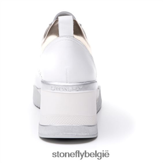 Stonefly ella 3 nappa wit/zilver 444TZ70 vrouwen schoenen