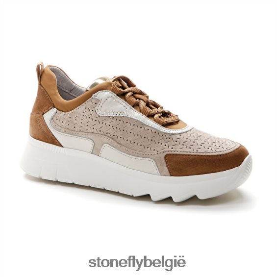 Stonefly spock 36 velours khaki 444TZ55 vrouwen schoenen