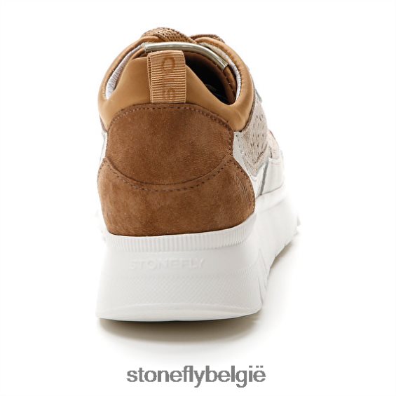 Stonefly spock 36 velours khaki 444TZ55 vrouwen schoenen